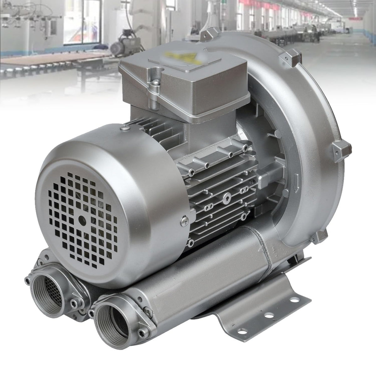 High Pressure Industrial Vacuum Pump & Side Channel Blower, Portable Silent Aerator for Fish Pond & Sewage, Single Phase XGB-750 - Efficient Aquarium Aeration Solution