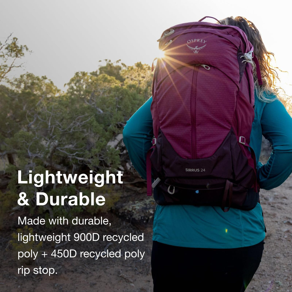 Osprey Sirrus 24L Women's Hiking Backpack, Tunnel Vision Grey