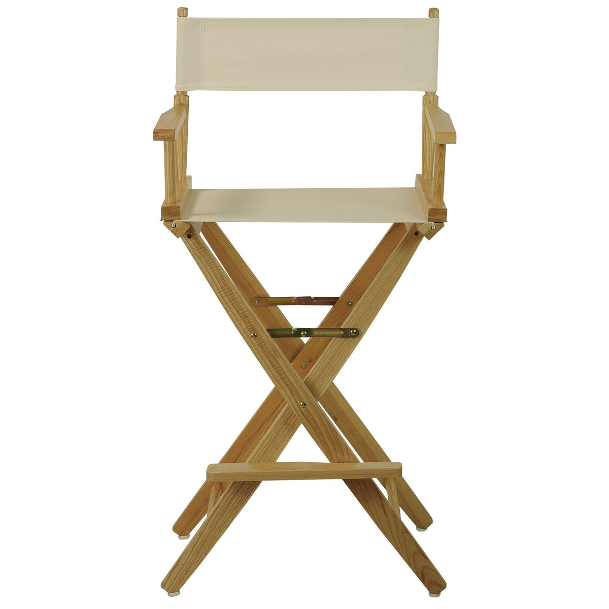 American Trails Extra-Wide Premium 30" Director's Chair Natural Frame with Natural Canvas, Bar Height
