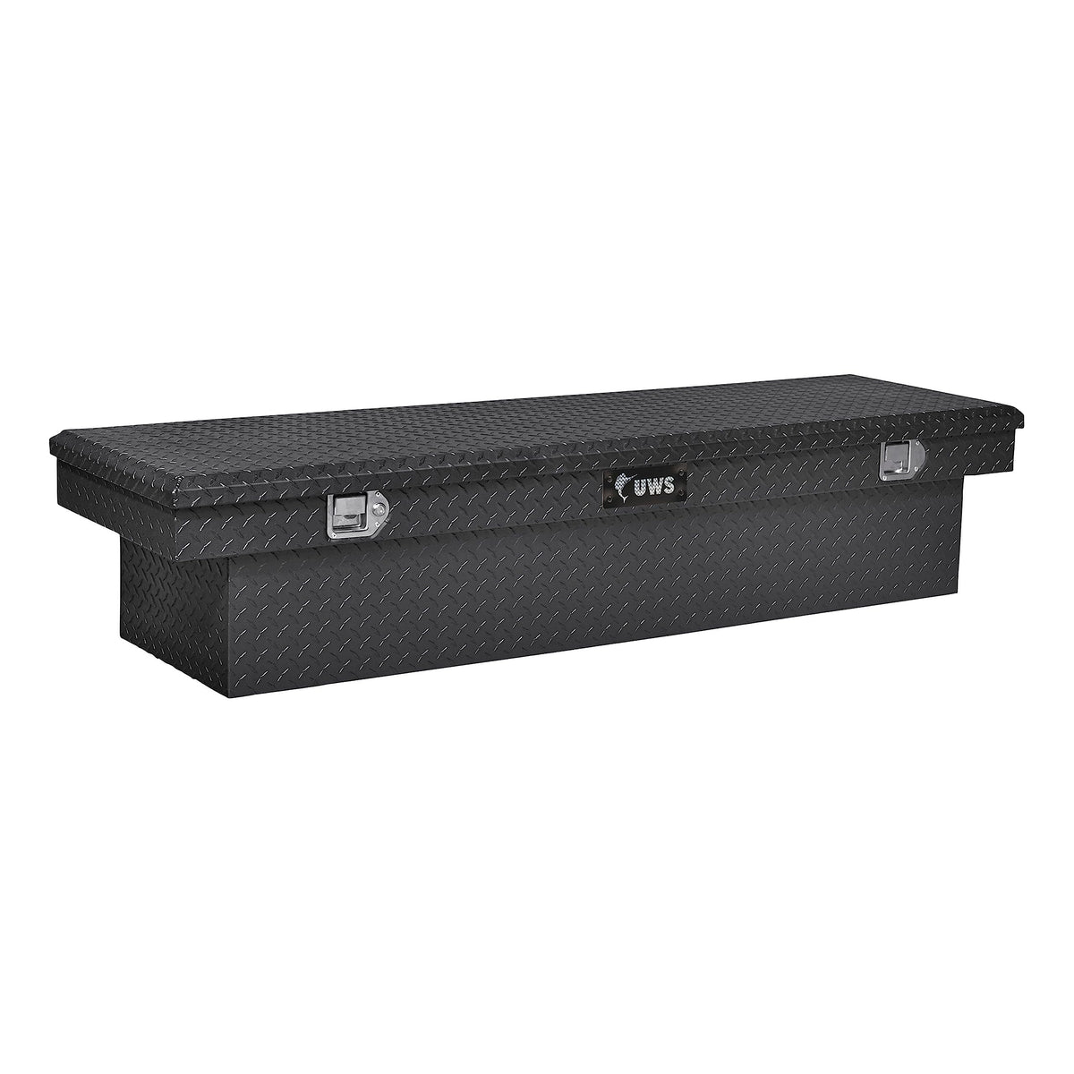 UWS EC10442 69-Inch Gloss Black Heavy-Wall Aluminum Truck Tool Box, RigidCore Lid