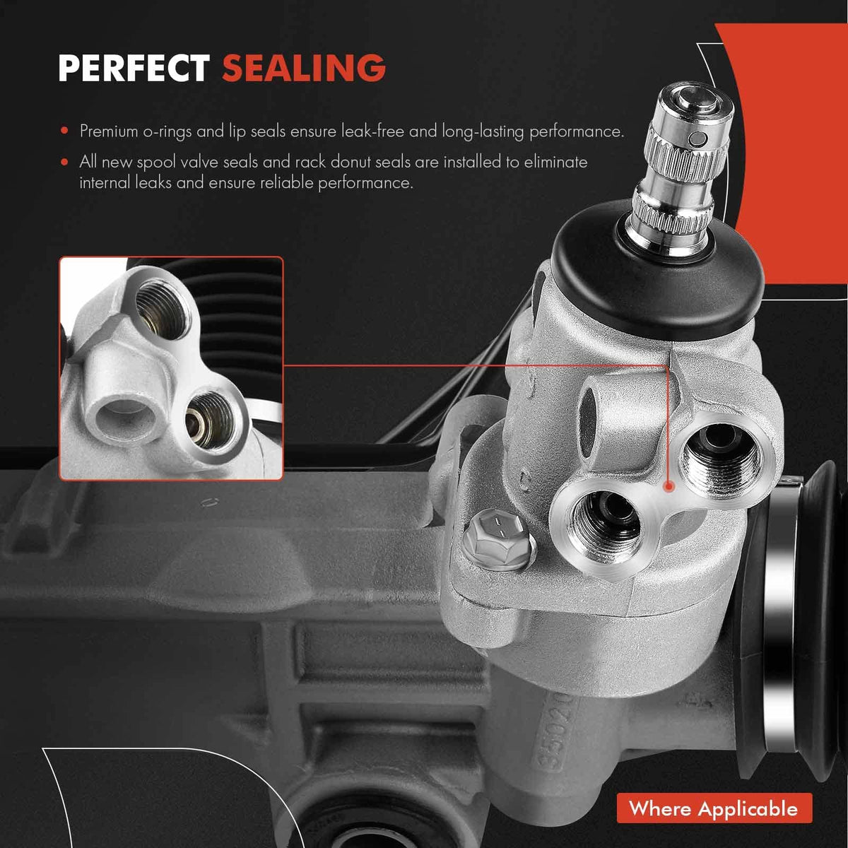 A-Premium - Hydraulic Power Steering Rack and Pinion Compatible with Subaru Forester 2009 2010 2011 2012 2013, Replace# 34110SC010