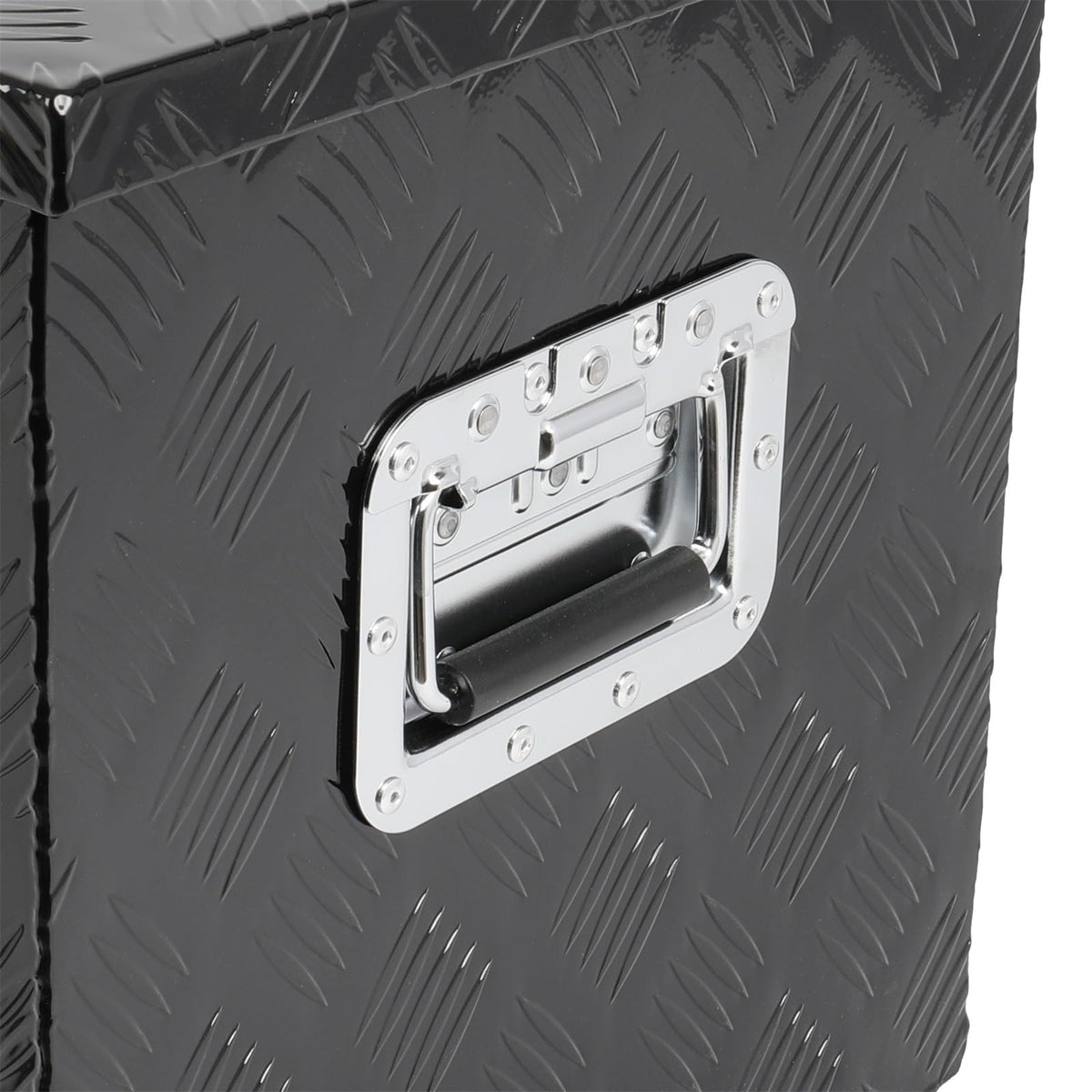 SCITOO 44 Inch Diamond Plate Truck Bed Tool Box,Aluminum Heavy Duty Crossover Storage for Most Full Size Pickups,Lockable Weatherproof Chest,Fits 44" Truck Beds,Easy Access to Load and Unload