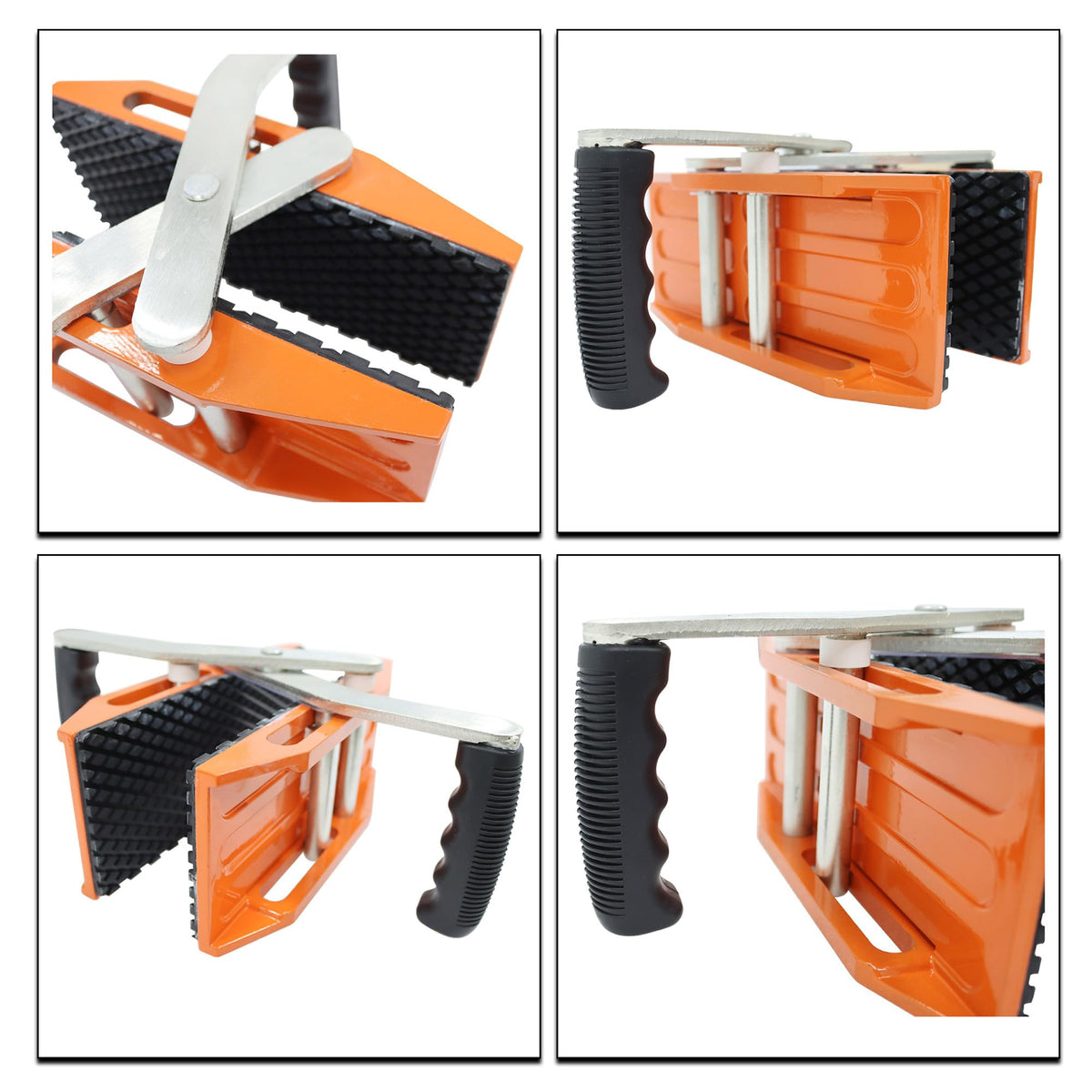 Maisutseb 2 PCS Double Handed Stone Carrying Clamps 880 LBS Heavy Duty Granite Panel lifting Transporting Tools with Non-slip Handles Panel Carriers for 2.36in(60mm) Marble Slab Glass Plywood