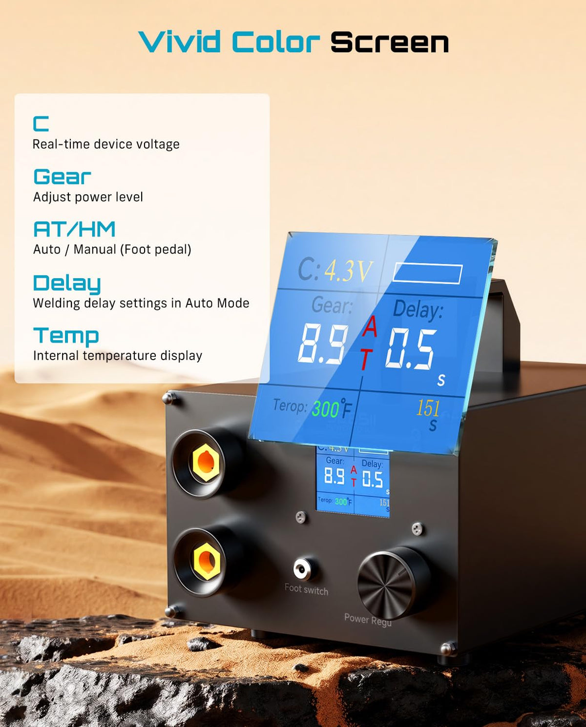SEESII 10KW Capacitive Battery Spot Welder: 12V Power Supply Available, Spot Welding Machine with Low Internal Resistance, Overvoltage Protection, for Battery Packs DIY & Repair