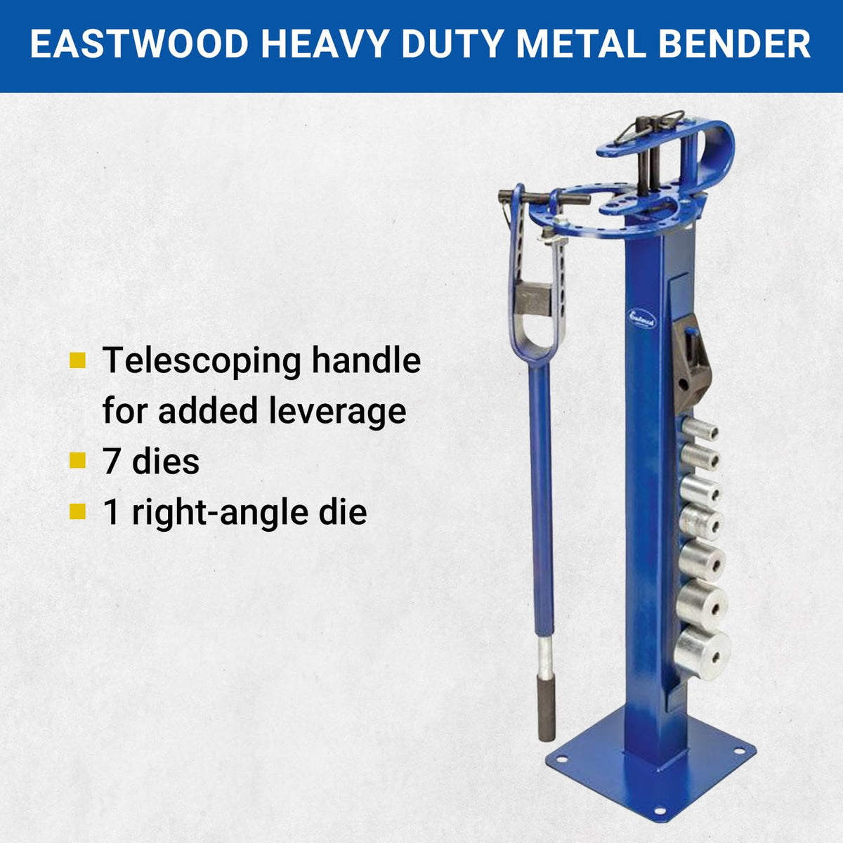 Eastwood Heavy Duty Metal Compact Bender Hand Manual Floor Type Bending Metalic Fabrication & Welding Machine