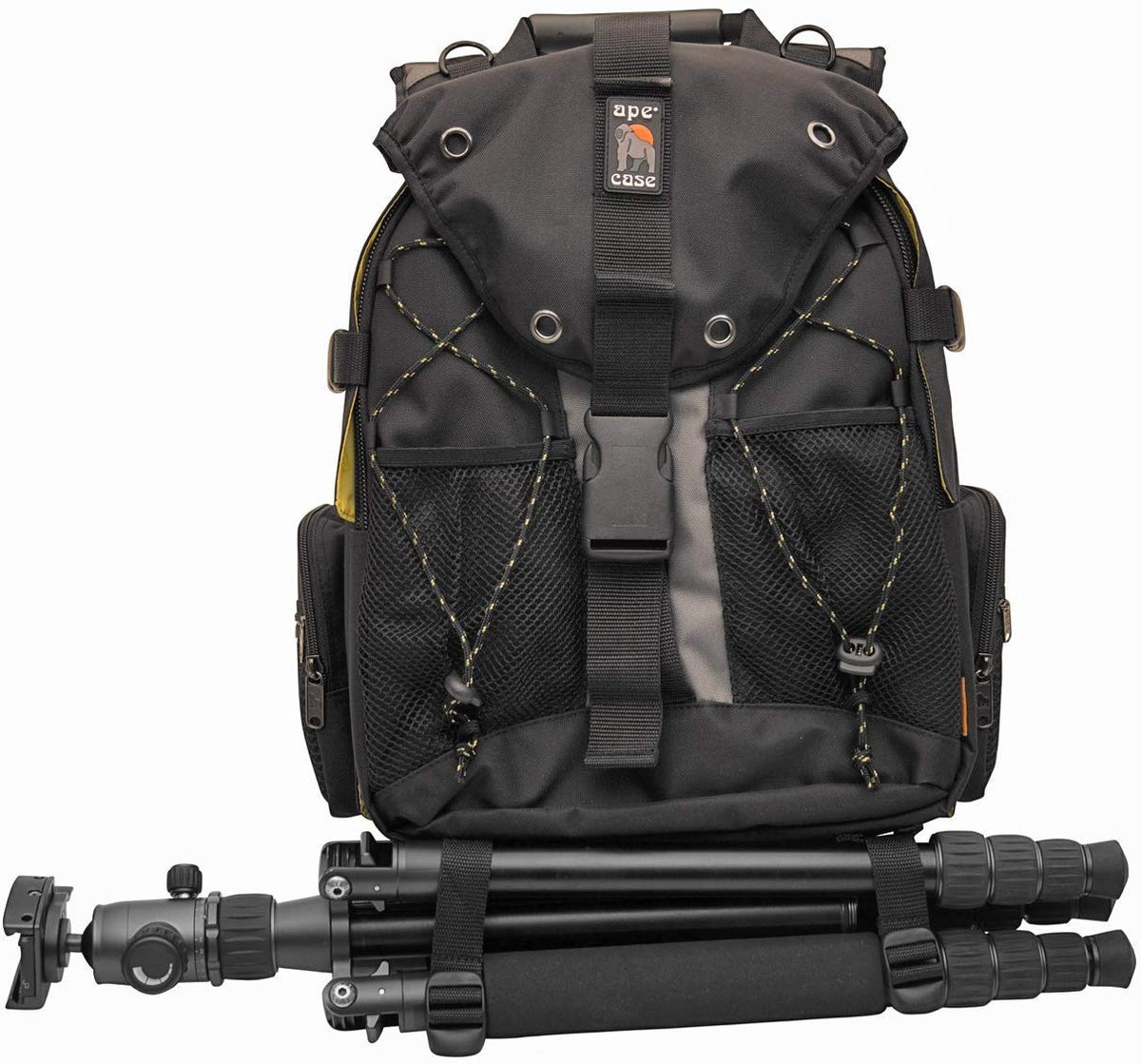 Ape Case, ACPRO1900, Backpack, Standard size, Laptop compartment, Padded, Rain cover included, Adjustable straps, Camera Backpack, Equipment bag, Black (ACPRO1900)