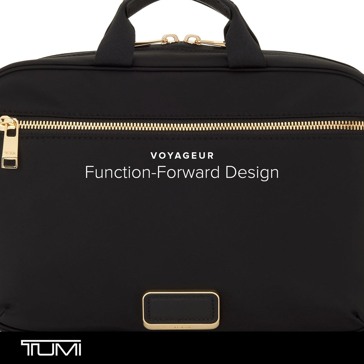 Tumi Womens Small Madeline Cosmetic Black/Gold One Size