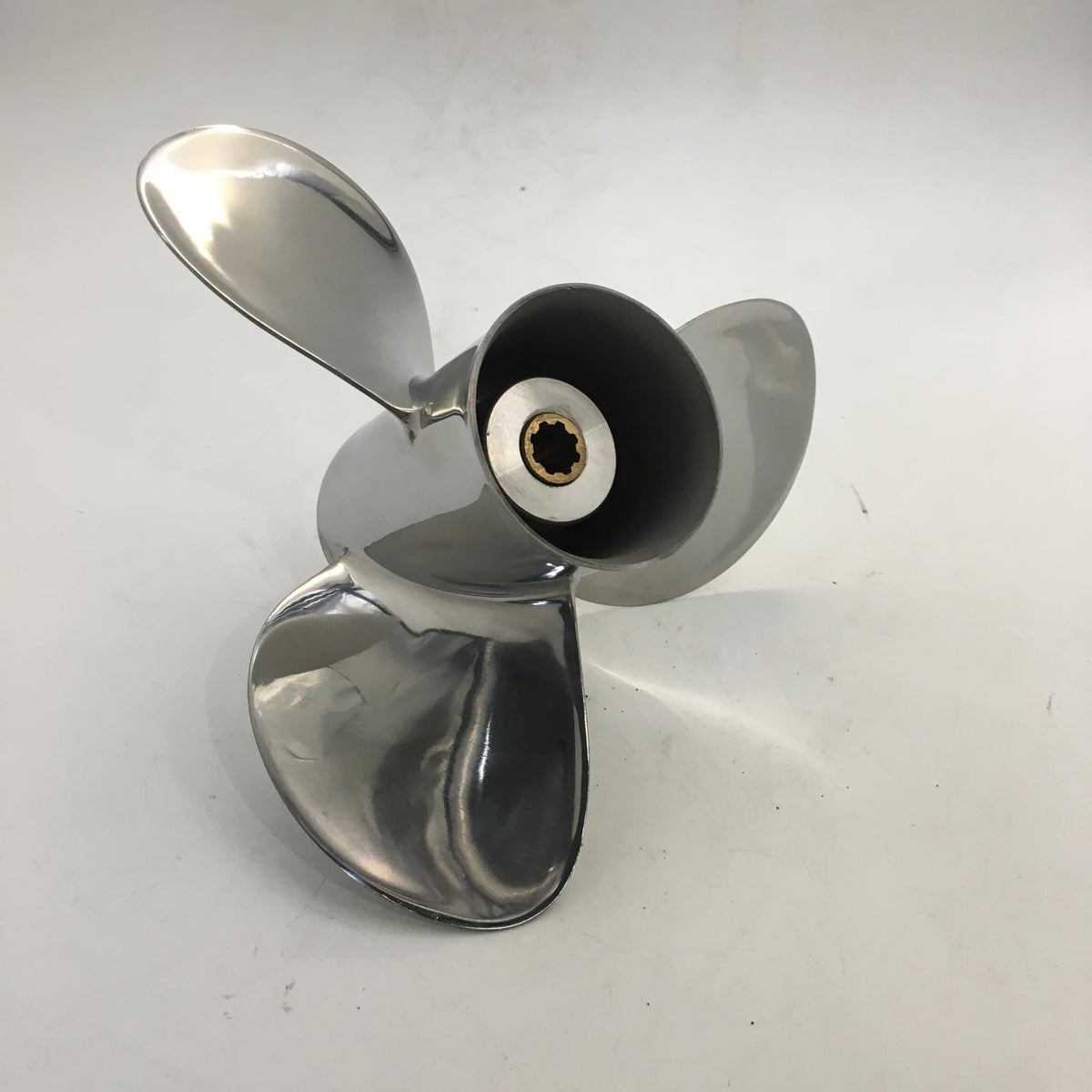 BARDOVEN 8-20HP 9-1/4x11 Stainless Steel Propeller 8 Tooth SS Prop Fit for Honda Outboard Motor, HIGH POLISHED SILVER