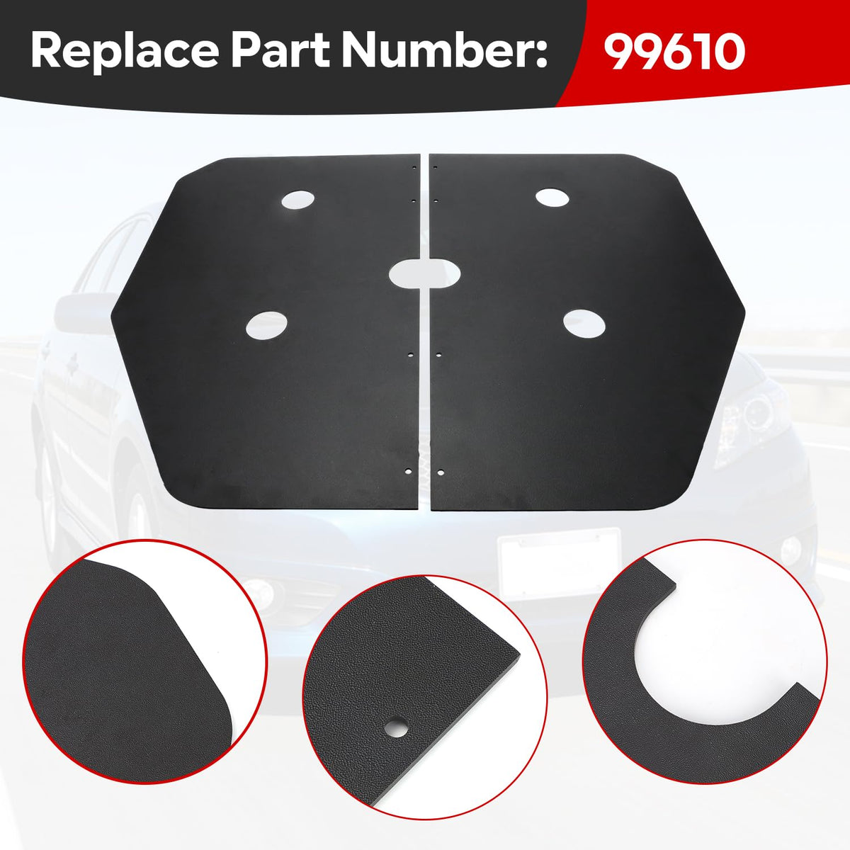 Spare Tire Trunk Cover Replacement for Toyota Camry 2007 2008 2009 2010 2011 - Durable ABS Precision Fit for CE/LE/SE/XLE/Base（Non-Hybrid）- Replace Part 99610
