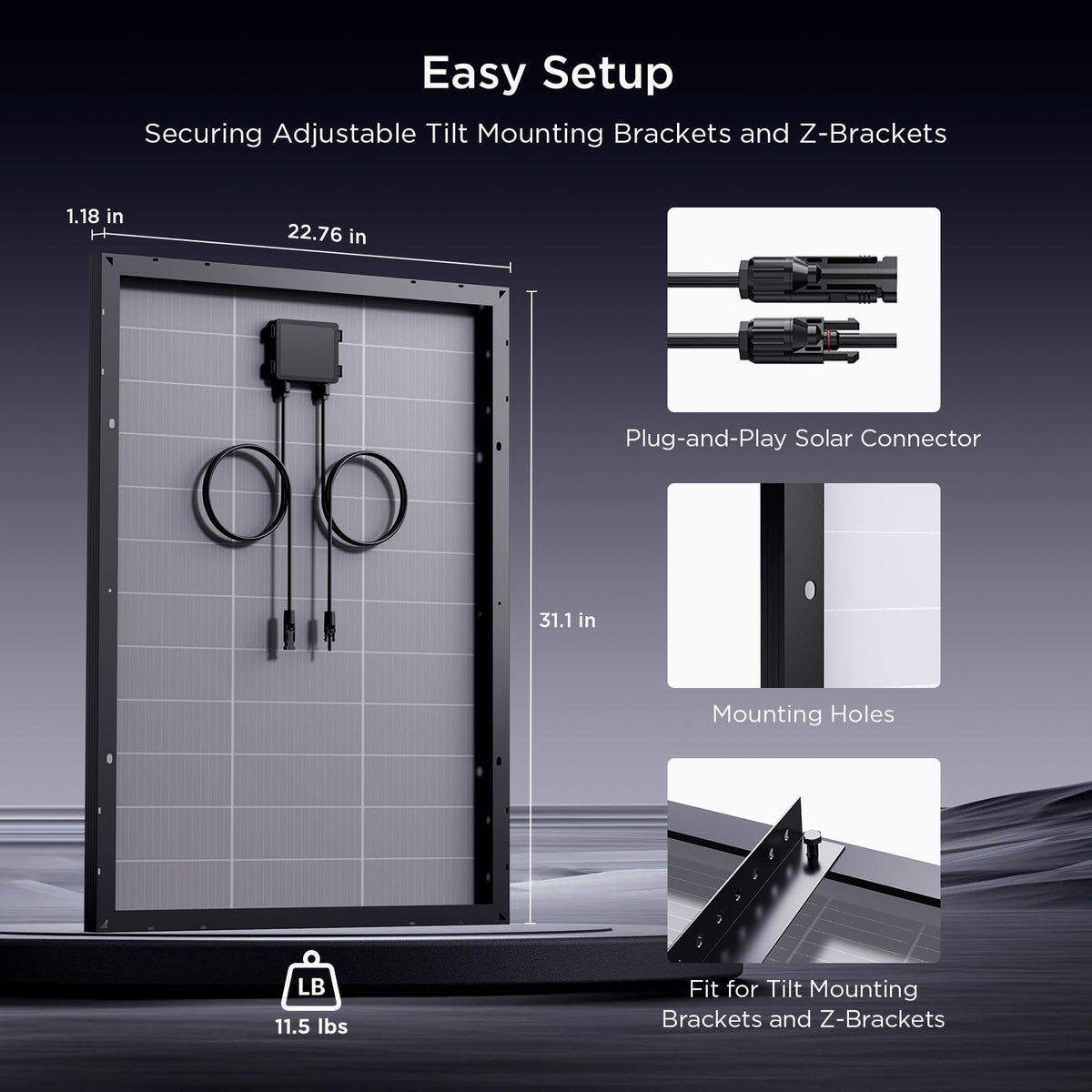 Callsun N-Type 16BB 400 Watt Solar Panel, 4×100W Solar Panels, 25% High Efficiency Monocrystalline PV Modules, Compact Space-Saving for 12V/24V/48V Systems, RV, Rooftop, Off-Grid & Home Backup