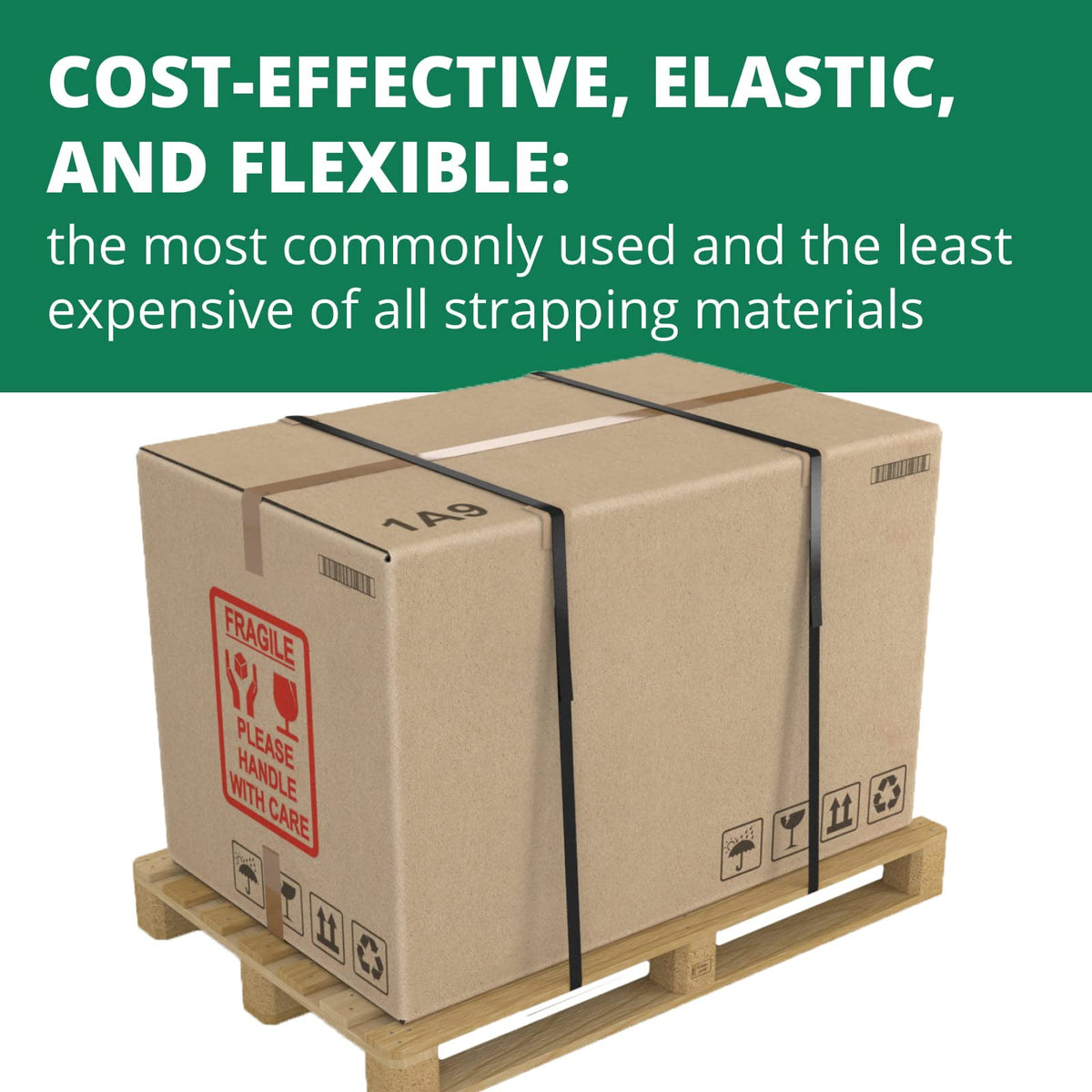 IDL Packaging Portable 1/2" x 3281' Polypropylene (PP) Strapping Kit, 300 lbs Break Strength – Packaging Poly Strapping Solution – Enough Strapping and Seals for 500 Uses Before Refill
