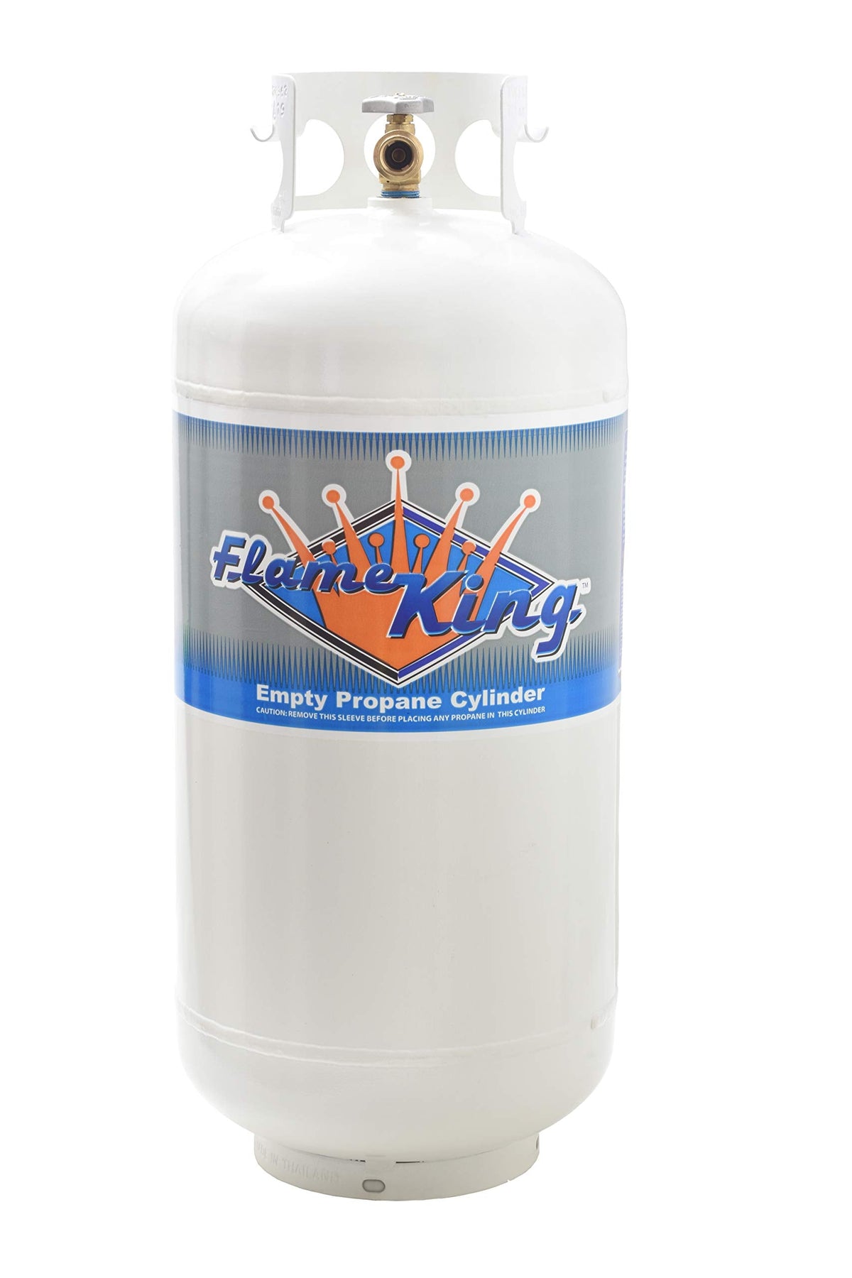 Flame King 40 Lb Propane Tank + Auto Changeover LP Gas Regulator for RVs/Trailers