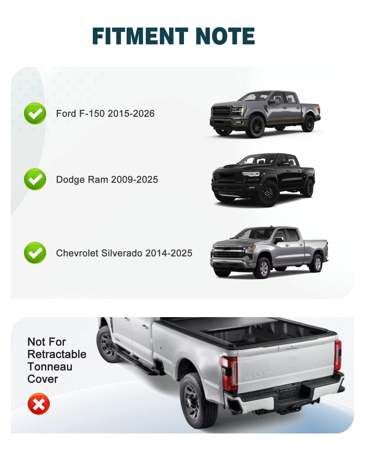 Adjustable Aluminum Truck Ladder Rack - Fits Ford F-150, Dodge Ram & Chevy Silverado, 800lbs Dynamic / 1000lbs Static Load, Tool-Free Non-Drilling Installation, Micro-Inward Tilt for Stable Cargo