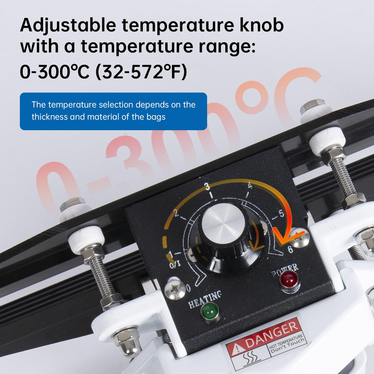 R-PACK Portable Handheld Heat Sealer Machine, FKR-300 12-Inch | For Foil, Kraft, and Mylar Packaging