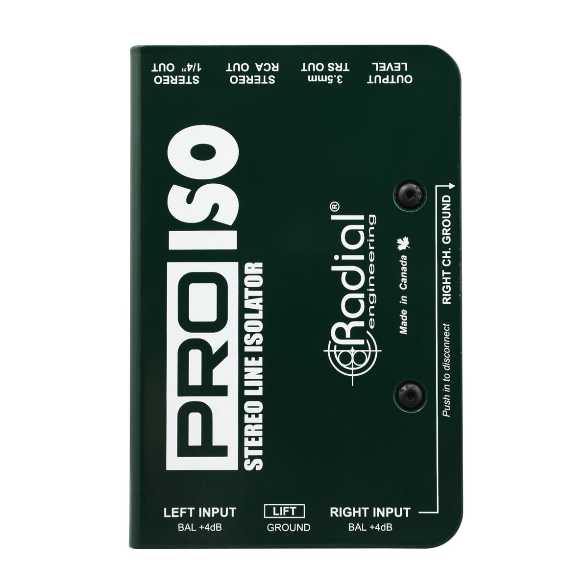 Radial Pro-Iso Stereo XLR Isolator and Converter