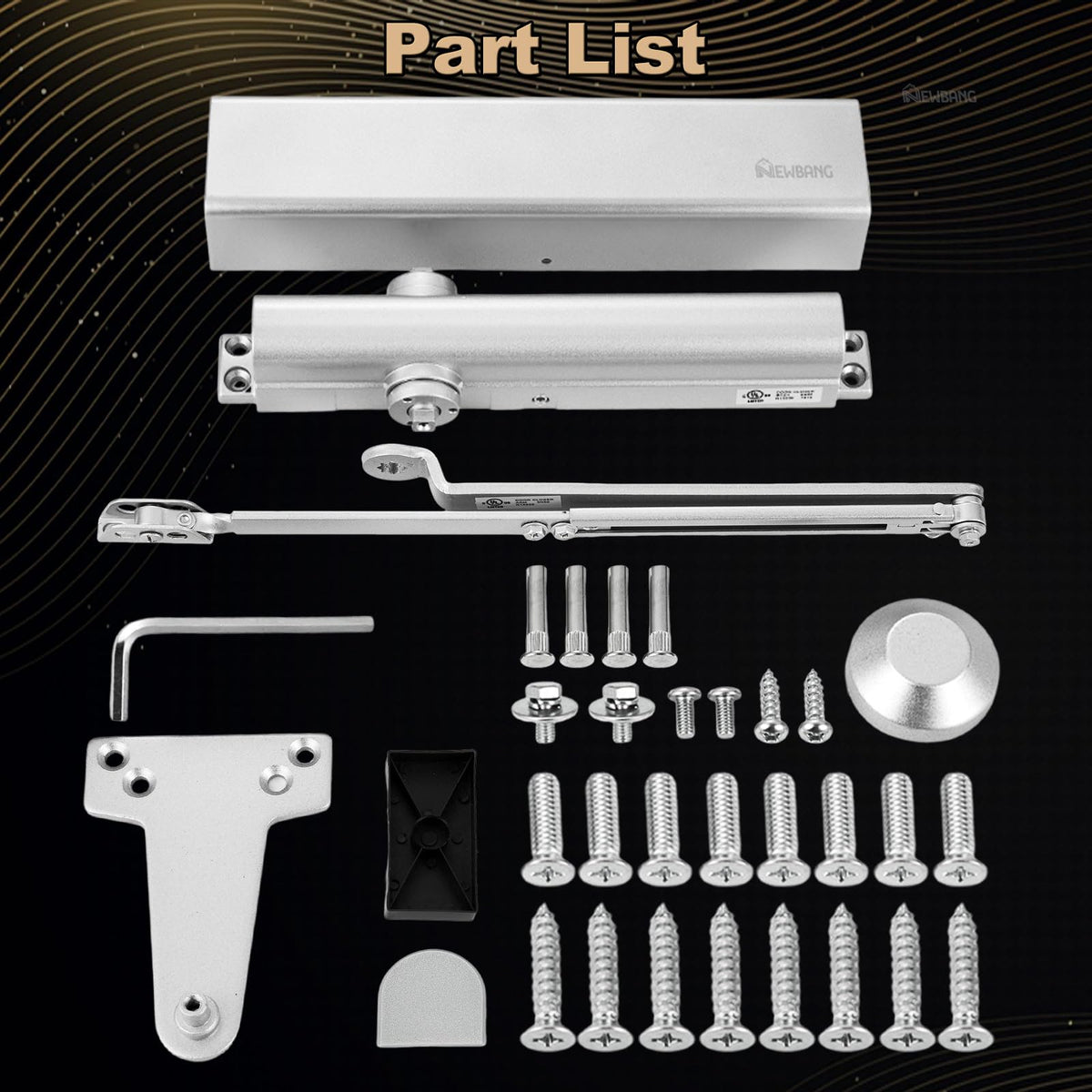 Medium Heavy Duty Grade 1 Commercial Door Closer NEWBNAG7016BC