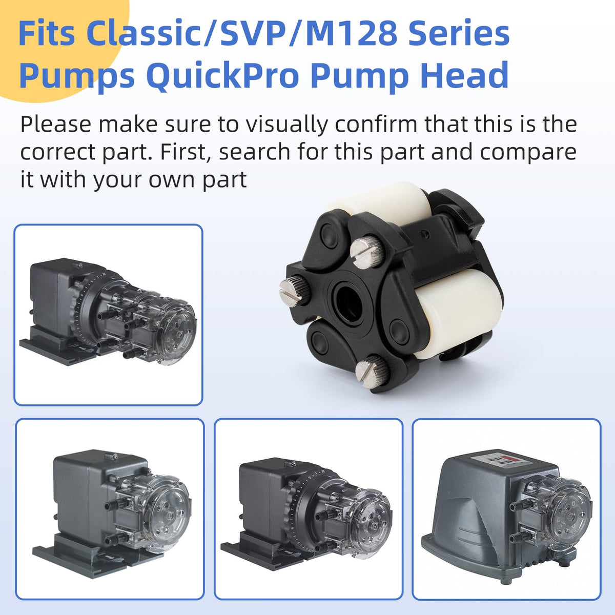 Four Pack Pump Roller Assembly QP500 Quickpro Compatible with Classic, SVP & M128 Series Pumps, Replacement for Pump Roller Wear & Tear