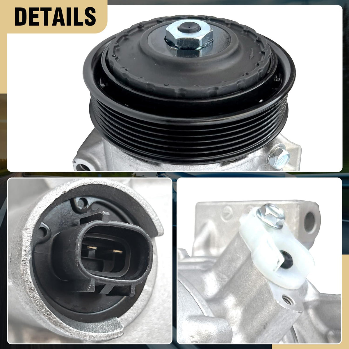 Aspligo Air Conditioner AC Compressor Fits for Toyota Corolla 1.8L 2014-2022, Corolla iM 1.8L 2017-2018, with A/C Clutch, CO29198C AC Compressor, Replaces 88310-02850, 88310-02851,110MM 6PK
