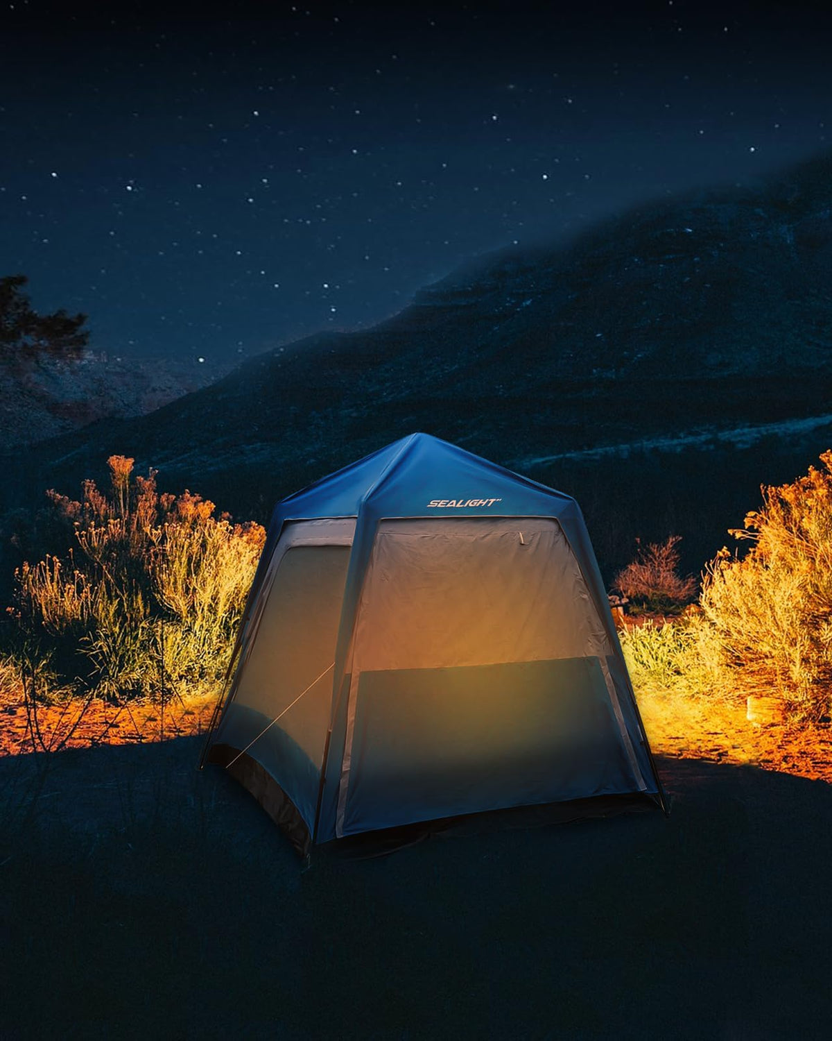 SEALIGHT 4-6 Person SUV Tent, Waterproof Car Camping Tent for Family Trips - Instant Pop Up, Double Layer Design with Storage Bag, Fits Most SUVs