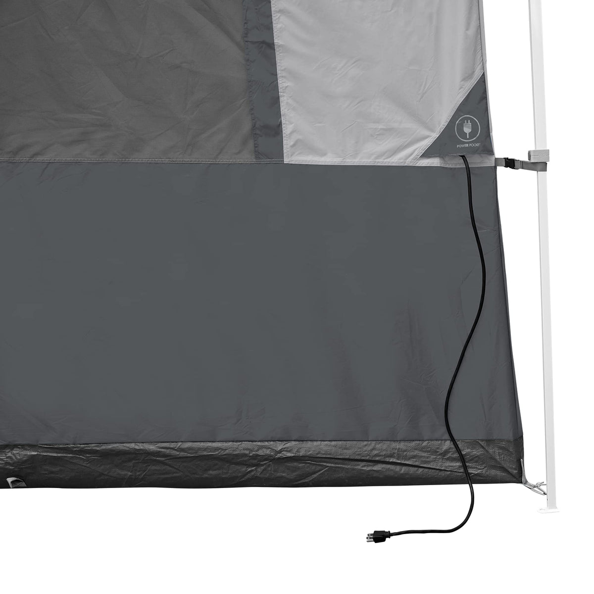 E-Z UP Camping Cube Sport, Converts 10' Angled Leg Canopy into Camping Tent, Grey (Canopy/SHELTER/Poles NOT Included)