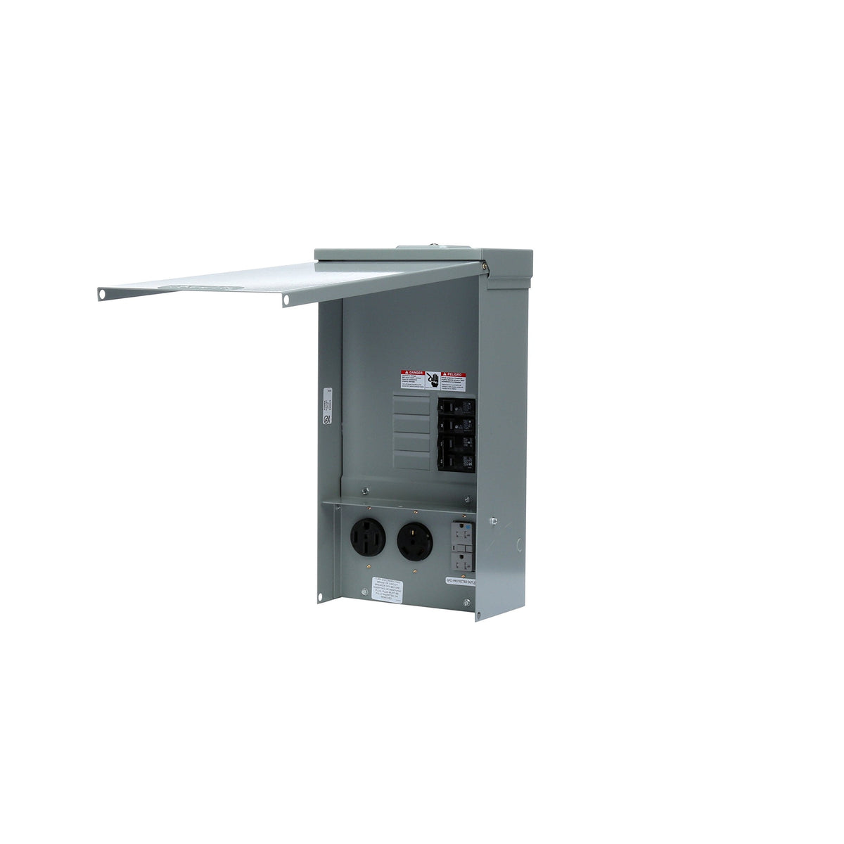 Siemens TL137US Talon Temporary Power Outlet Panel by with a 20, 30, and 50-Amp Receptacle Installed, 125 Amp Main Breaker, Unmetered