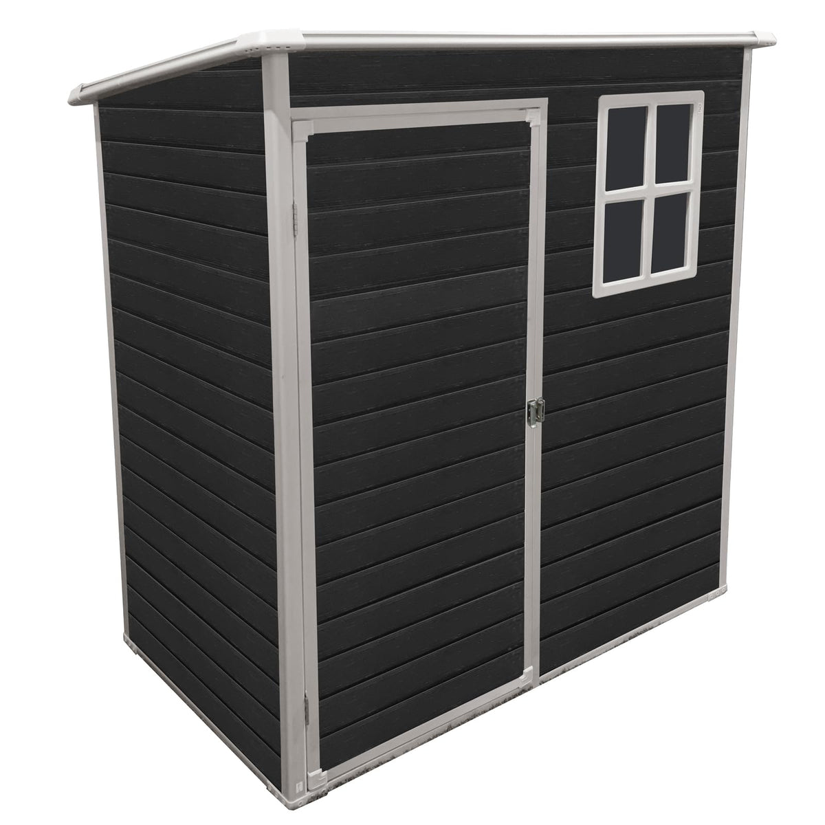 KEIKI 5x3 FT Outdoor Storage Shed Waterproof Resin Cabinet Polypropylene Frame with Lockable Doors for Patio Furniture
