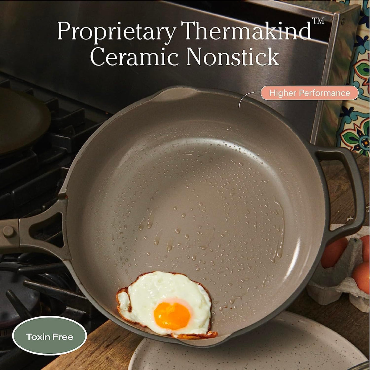 Our Place Mini Cookware Duo | 6-Piece Ceramic Cookware Set with Mini Always Pan & Mini Perfect Pot | Induction & Oven Safe up to 450°F | Nonstick, PFAS-Free Non-Toxic Cookware | Char