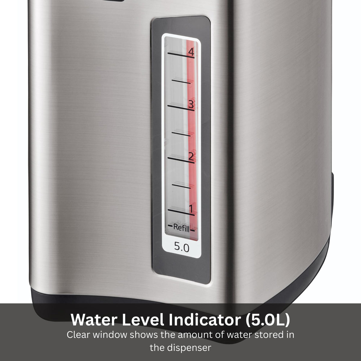 TIGER PDZ-A50U 5.0 Liter Water Boiler and Warmer with 4 Auto-Temp Settings, Stainless Steel Finish