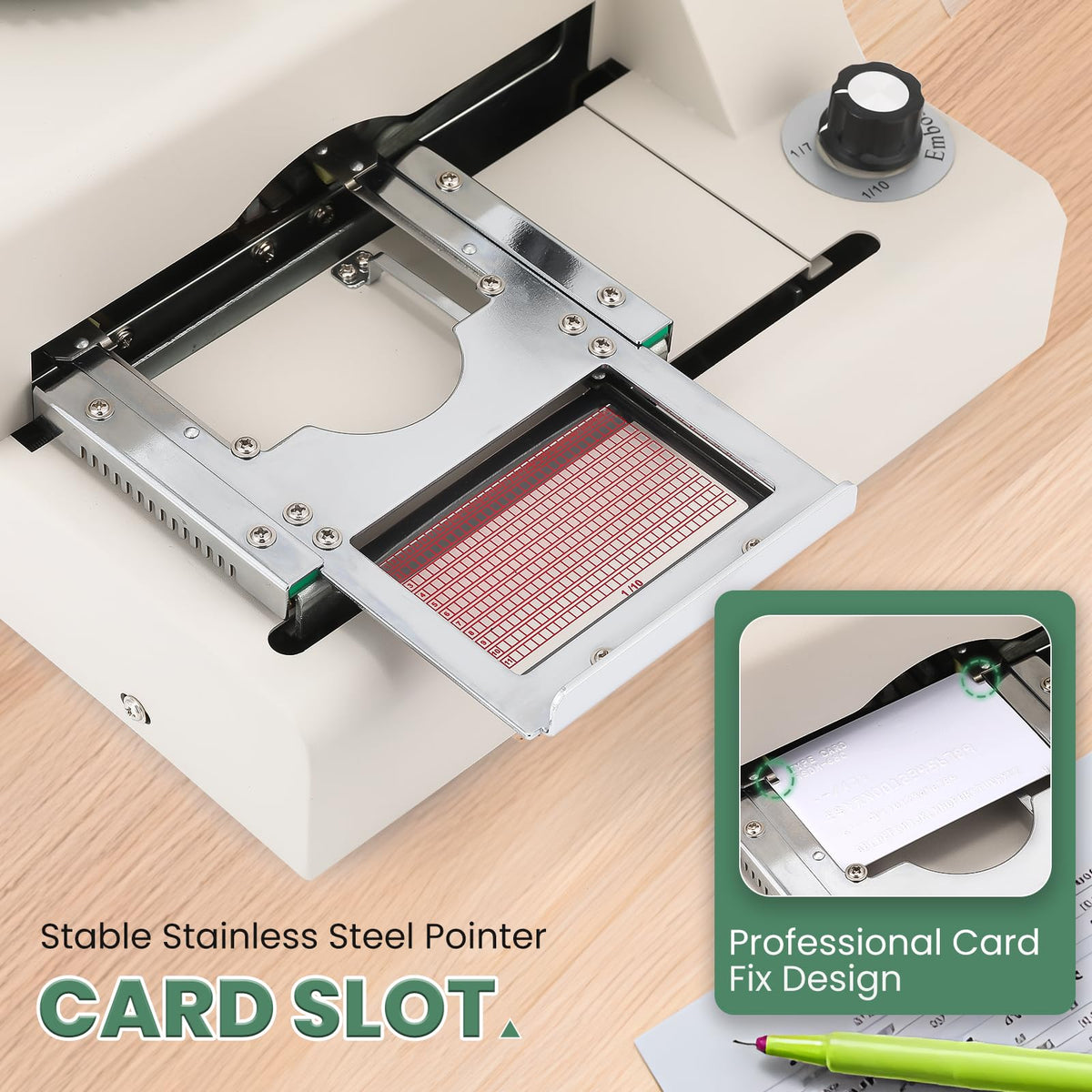 Huanyu PVC Card Embosser 68 Characters Manual Embossing Machine Credit ID VIP Code Gift Card Printer Letterpress Stamping Print Machine