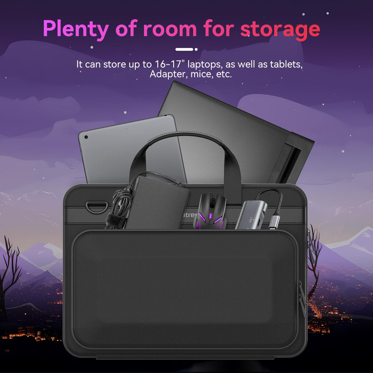 Smatree Heavy Duty Hard Carrying Laptop Case Compatible for 15.6 inch Acer Nitro 5 AN515, 16 inch Predator Triton 16/Neo 16 Gaming Laptop, Predator Triton 500/300 SE (A800)