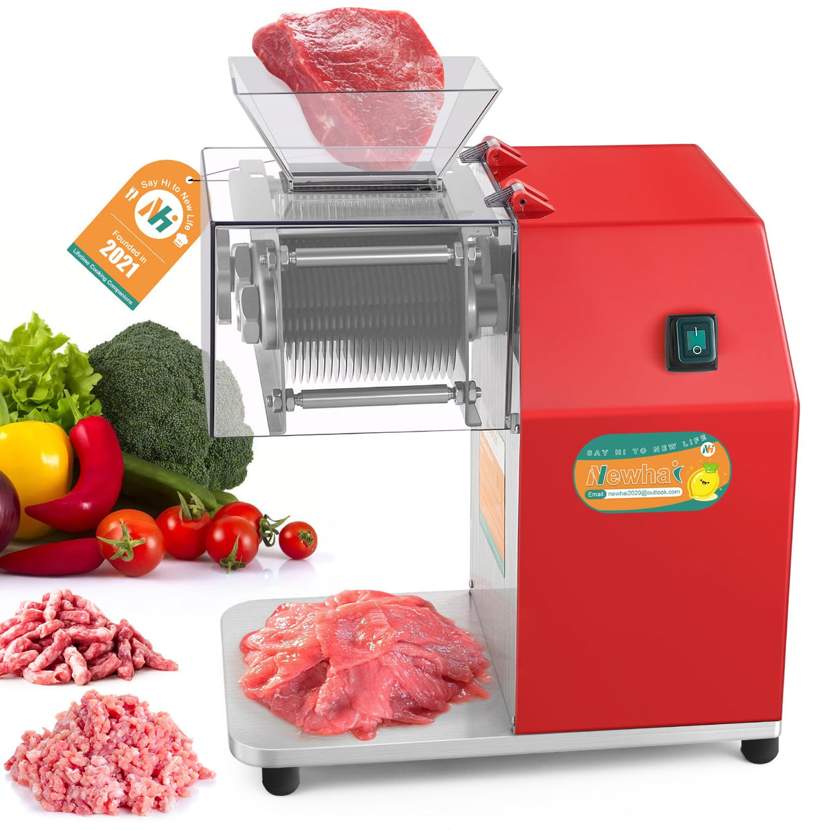 Newhai 850w Meat Cutter 5mm + 15mm Spare Blade