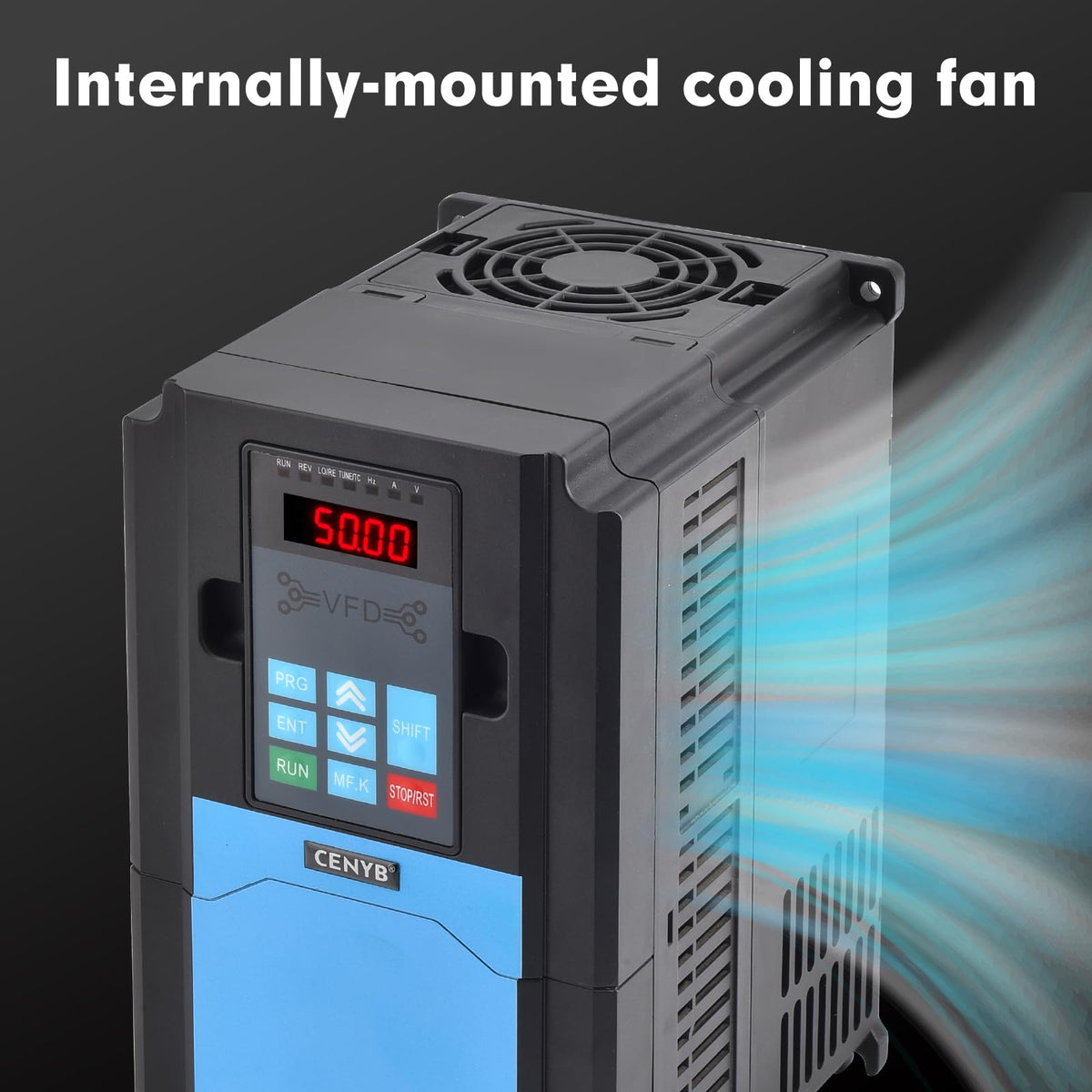 5.5KW 7.5HP 27.5A Variable Frequency Drive vfd 220v Input 220v 3 Phase Output, 0-3000Hz, Upgraded Up/Down Button Tuning Mode, Precise Control to 0.01Hz, Inverter for CNC Spindle Motor Speed Control