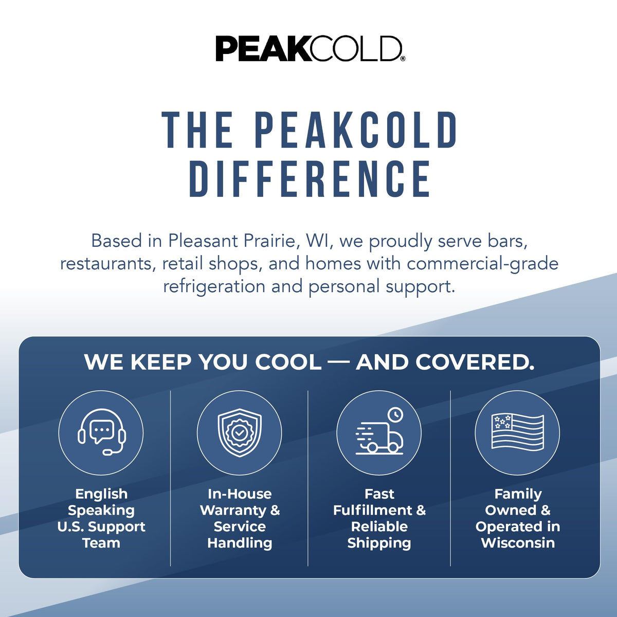 PEAKCOLD Double Door Commercial Refrigerator, 47 Cu. Ft., 54" W Stainless Steel Reach-In Upright Refrigerator, Adjustable Shelves, Auto Defrost, Digital Thermostat, Freestanding Industrial Fridge