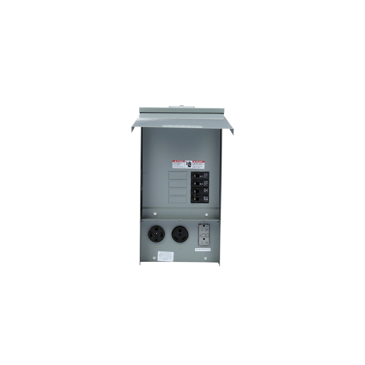 Siemens TL137US Talon Temporary Power Outlet Panel by with a 20, 30, and 50-Amp Receptacle Installed, 125 Amp Main Breaker, Unmetered