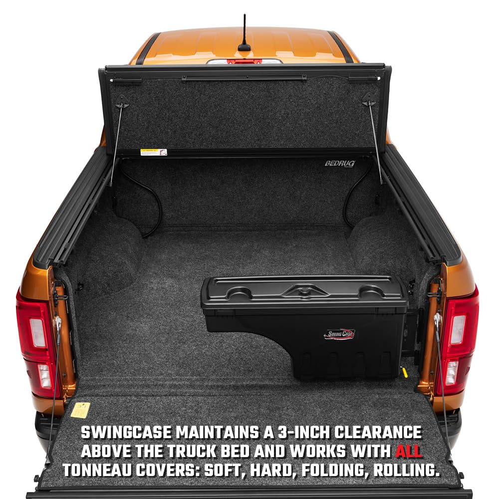 RealTruck UnderCover SwingCase Truck Bed Storage Box | SC205P | Fits 2017 - 2025 Ford F-250/350 Super Duty Passenger Side