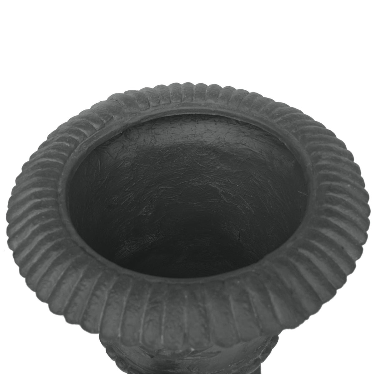 agnixnaf Garden Urn Planter,Outdoor Flower Pots Home Garden,Flower Plant Pot,Concrete Planter,Durable Structure,with Botanical Accents and Square Base
