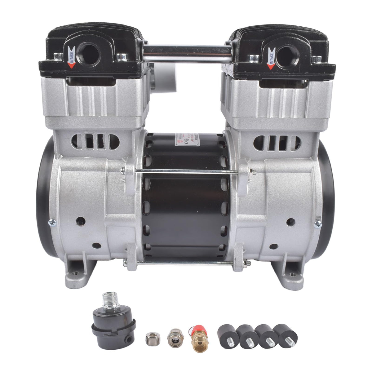 110 Volts 2 HP Electric Air Compressor 15 Amps SP-9421, SP9421 24 Gallons Ultra Quiet and Oil-Free Pump/Motor Mixizap