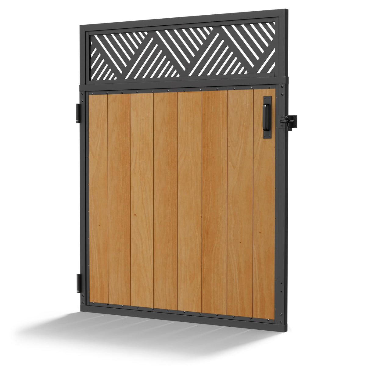 Bitals 4x5FT Fence Gate Frame Kit 201 Stainless Steel Anti-Sag Heavy Duty Garden Gate Reinforcement Hardware, Left/Right Mount (No Panels Included)(46.78"W x 59.0"H)