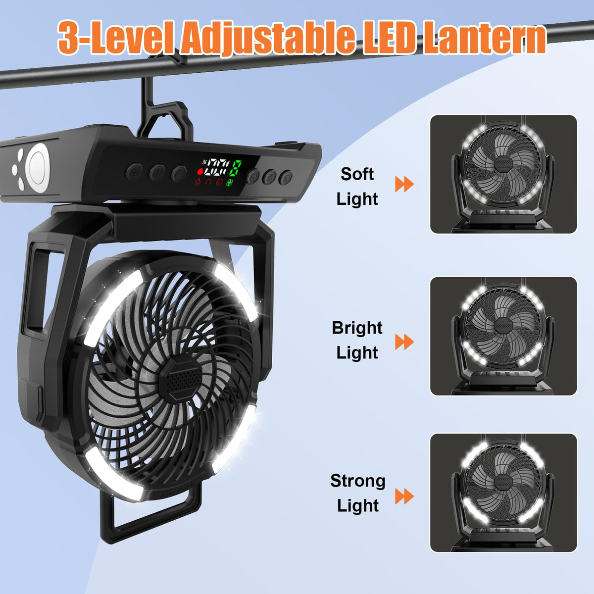 ayamaya Rechargeable Fan + Cooler Fishing Backpack, 20000mAh Fan with Remote, 9 Speeds, 45L Tackle Backpack with Insulated Lunch Bag for Fishing Camping
