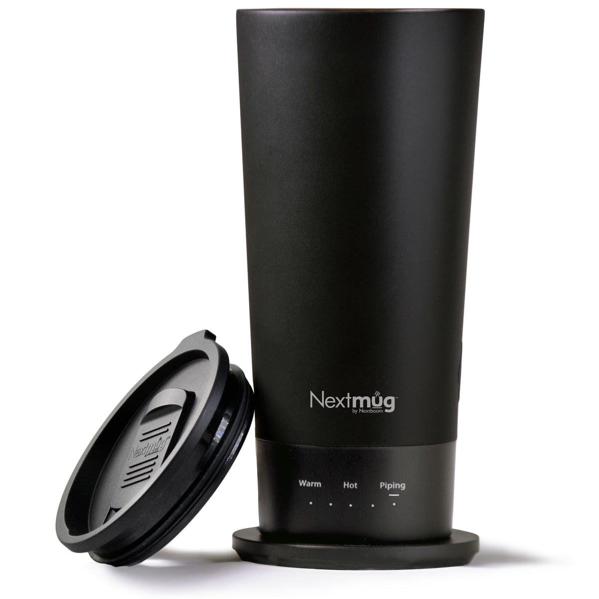 Nextmug Go - Temperature-Controlled, Self-Heating Travel Mug (Black - 16 oz.)