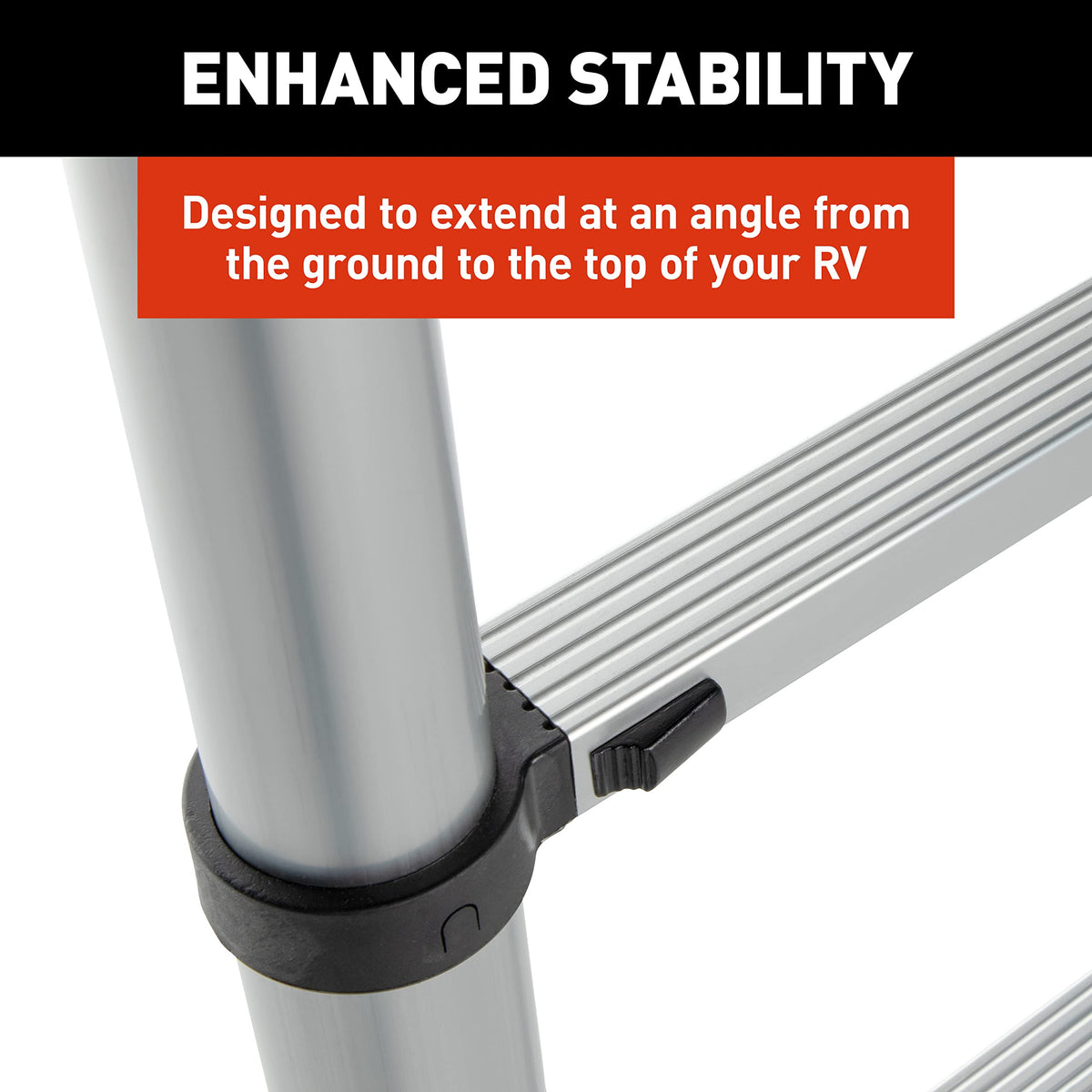 Lippert Components On-The-Go Ladder Telescoping Ladder for 5th Wheel RVs, Travel Trailers and Motorhomes