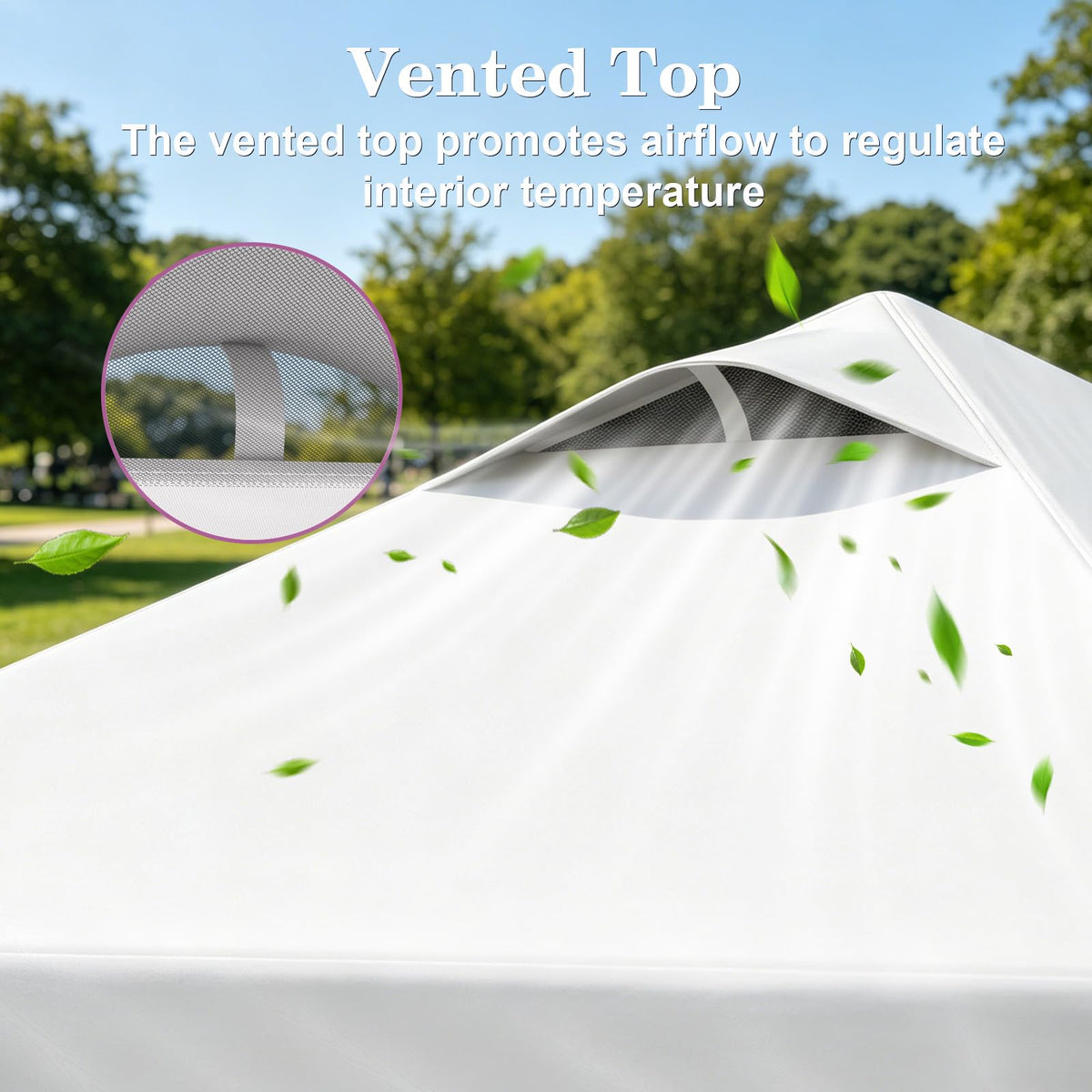 Bebara 10x10 Pop Up Canopy with Sidewall, One-Person One-Minute Setup - Sturdy Frame, UV & Water Resistant Canopy Tent w/Wheeled Carry Bag for Beach, Patio, Camping & Events