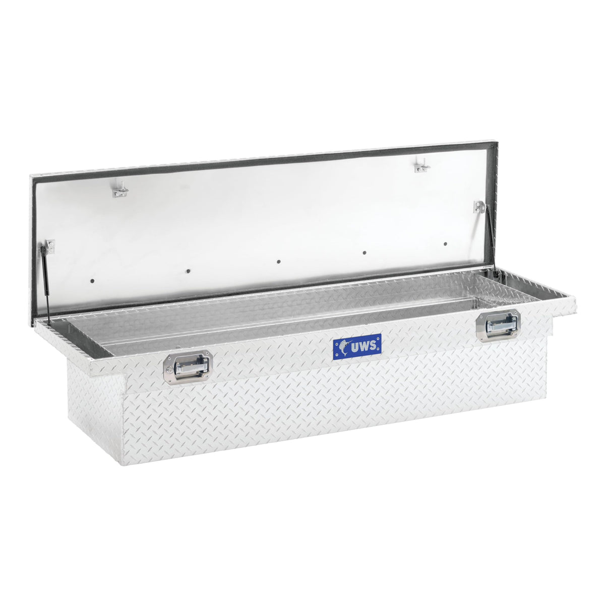 UWS EC10611 Pull Handle 72-Inch Heavy-Wall Aluminum Truck Tool Box with Low Profile, RigidCore Lid, Silver