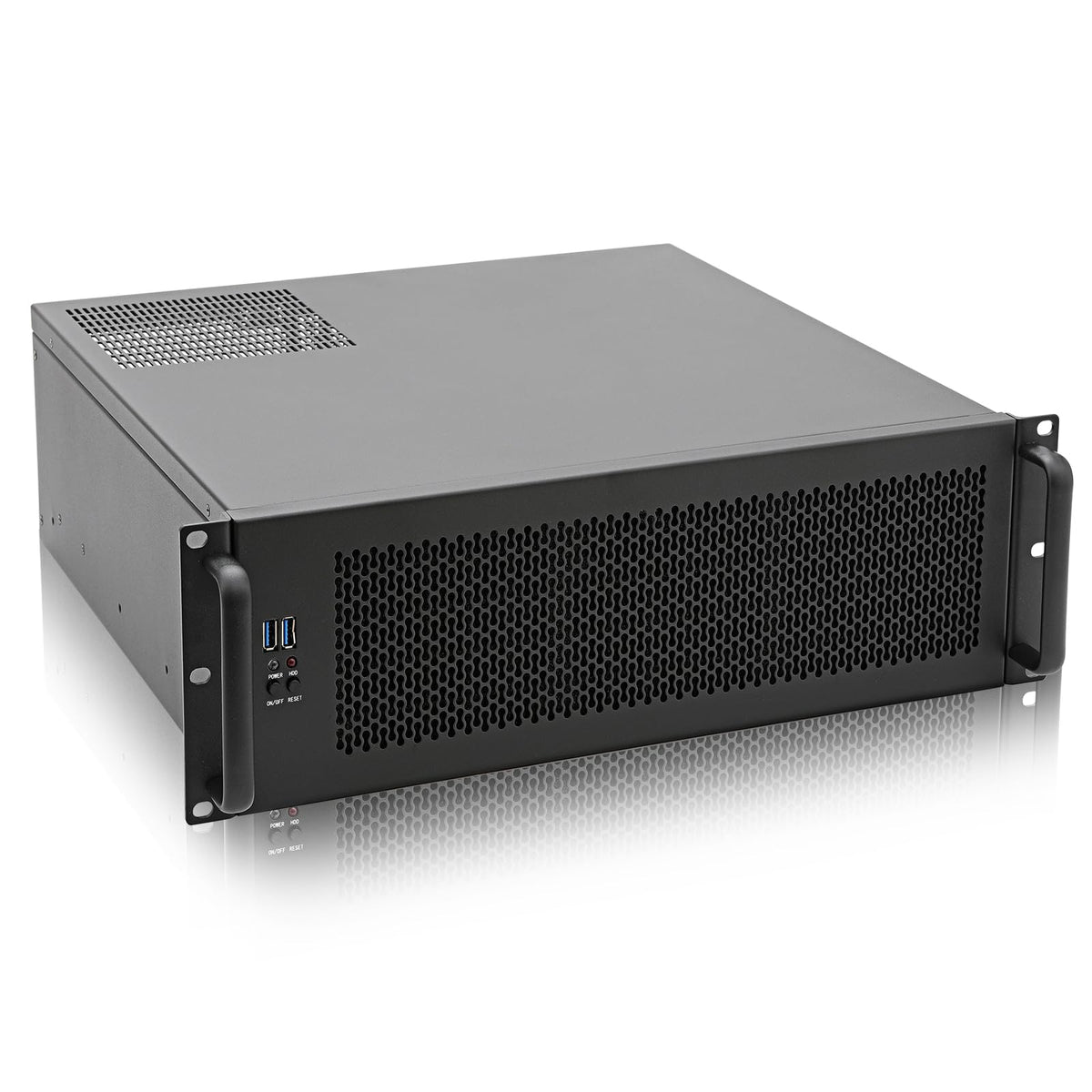 RackChoice 3U Rackmount Server Chassis ATX/Micro ATX/Mini-ITX (8x3.5 or 6x3.5+2x2.5,with Front 3x120mm Fan Support Standard ATX PSU or SFX PSU (Using the ATX to SFX Bracket with Chassis)