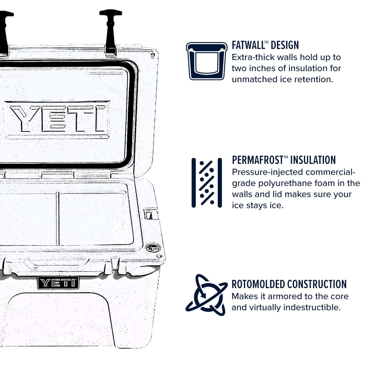 Yeti Tundra 35 Cooler, Rescue Red