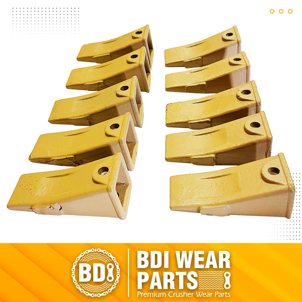 BDI Wear Part X156L Long Excavators Bucket Teeth, Excavators Tooth with P156 Pins Compatible with Skid Steer, Backhoe, Mini Excavators
