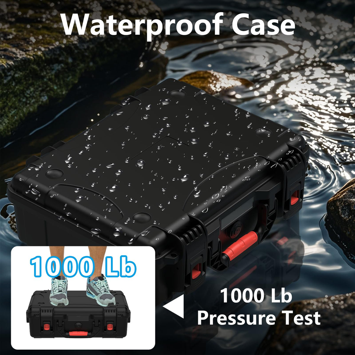 MEKEET Starlink Mini Case, Waterproof Hard case Fits Star Link Mini Dish, Portable Shoulder Dual Carry Options with Precision Cut Foam For Starlink Accessories,Ideal for Travel and Camping