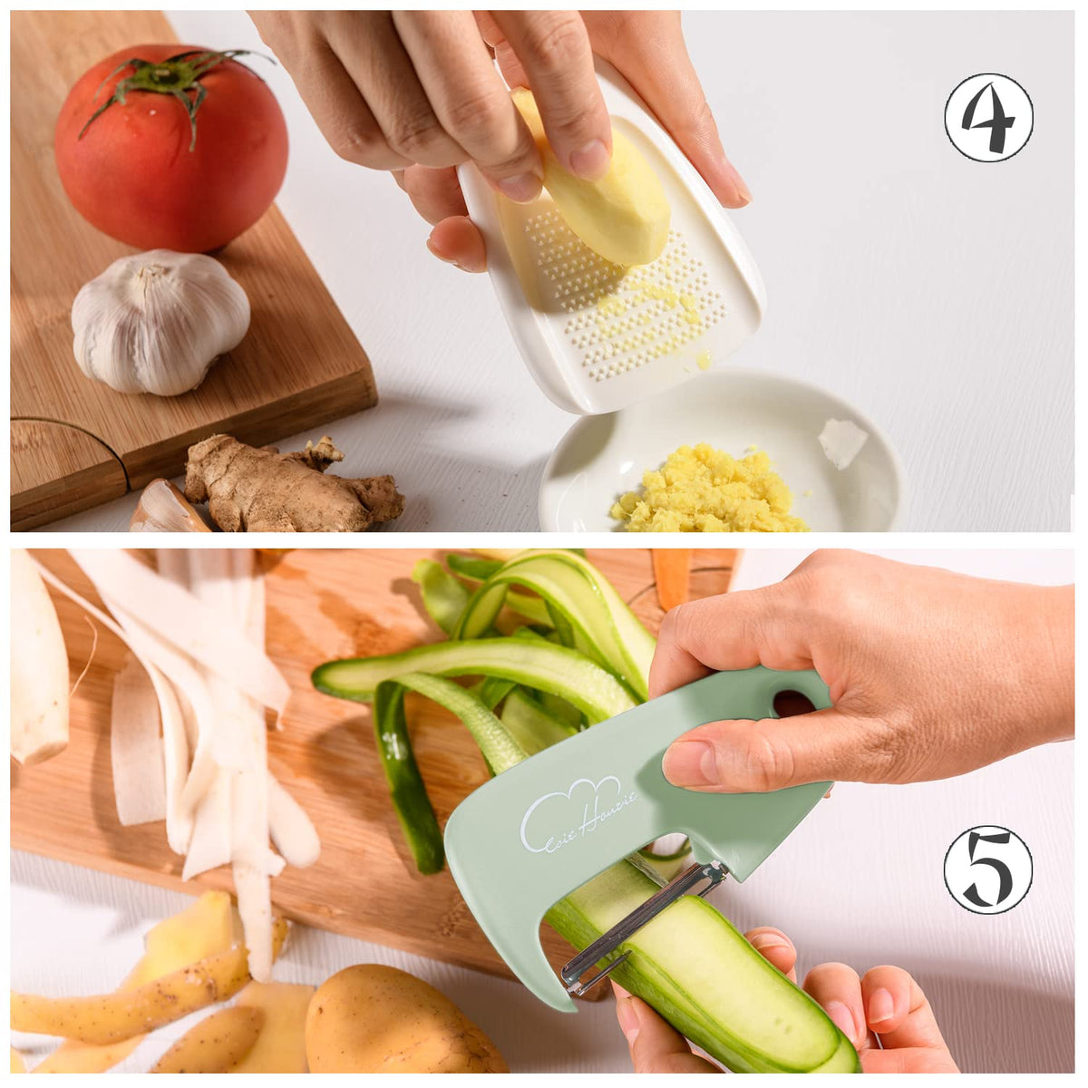 Kitchen Gadgets Set 6 Pieces, Space Saving Cooking Tools for Small Space Stackable Kitchen Accessories for Camping Glamping Travel Trailer Motorhome, Essential Portable Gadgets Gifts for RV Owners