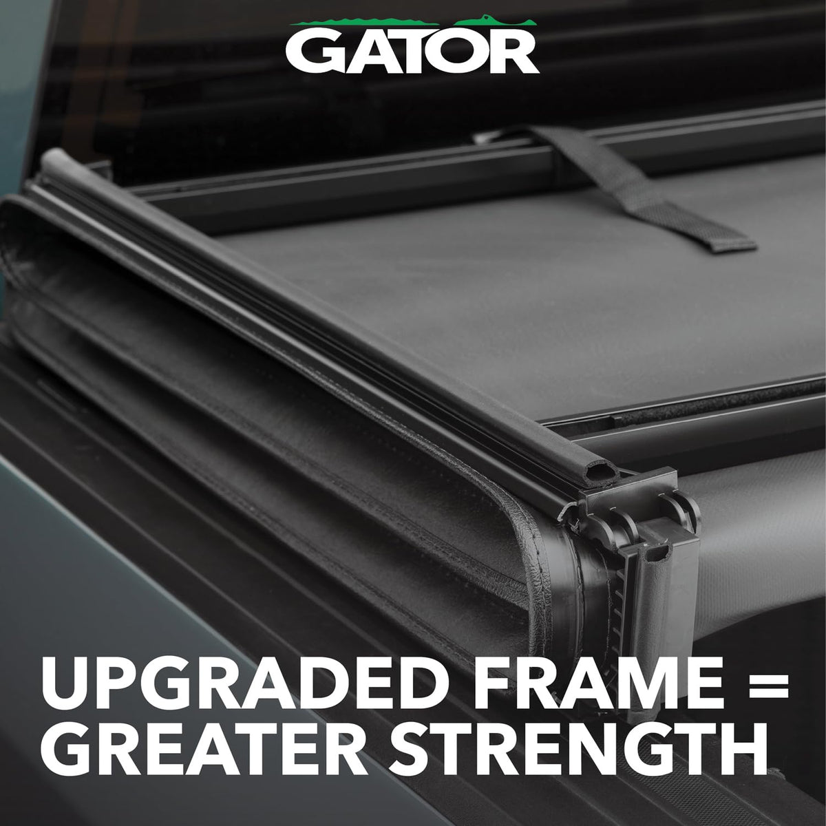 Gator Soft Tri-Fold Truck Bed Tonneau Cover w/Gear Straps | 61406 | Fits 2014-2021 Toyota Tundra (Without OE Rail System, Does not fit Trail Special Edition Bed Side Storage Boxes) 5' 5" Bed (66)