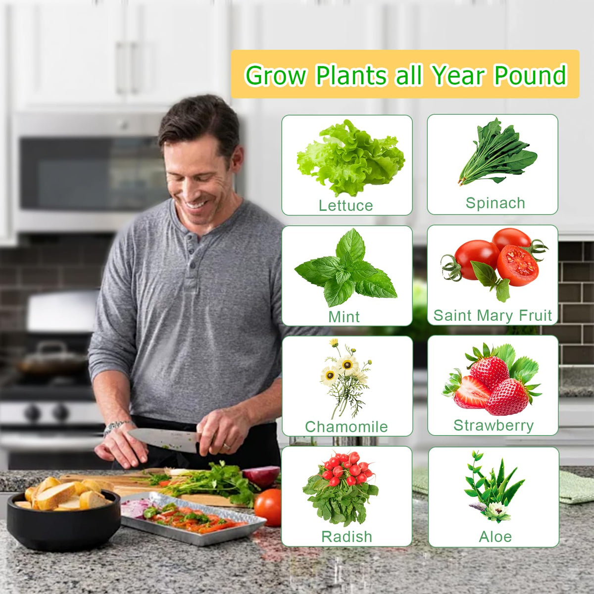 LGEXRCH Hydroponics Growing System Indoor Vertical Garden Planter Indoor Smart Garden Kit with Pump and Movable Water Tank Vegetable Plant Gift for Gardening Lover (50 Plant)